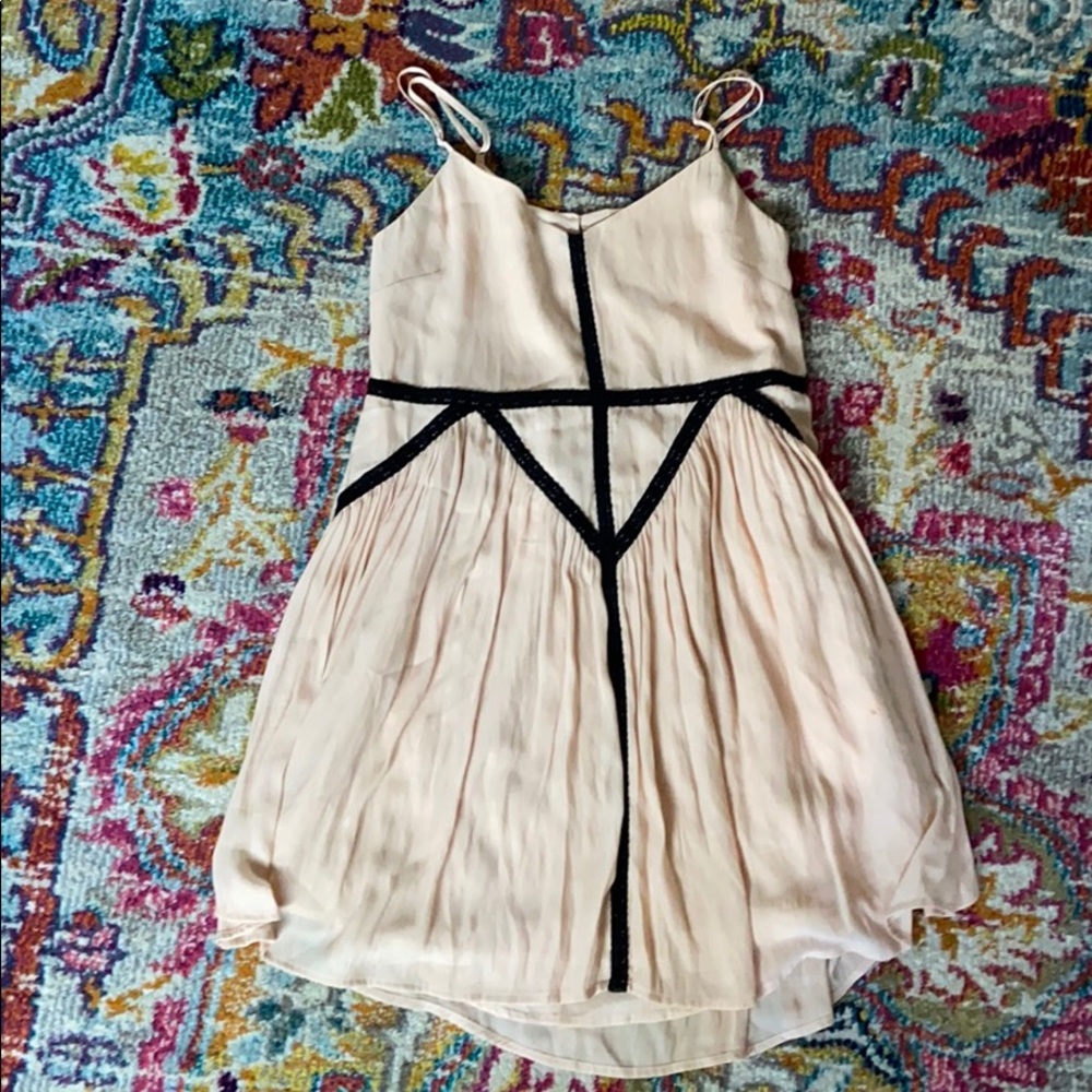 Peachy pink mini dress
